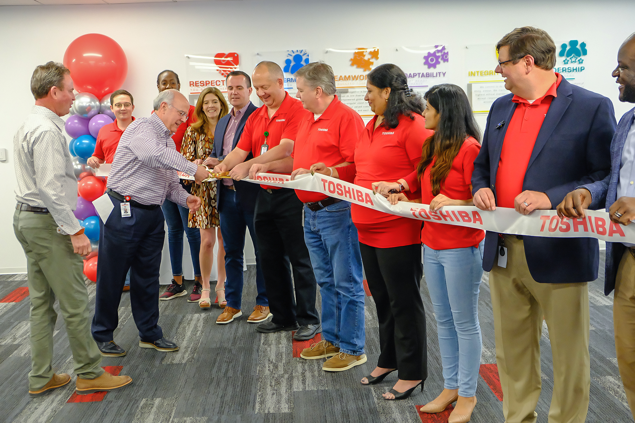 Command Center ribbon cutting